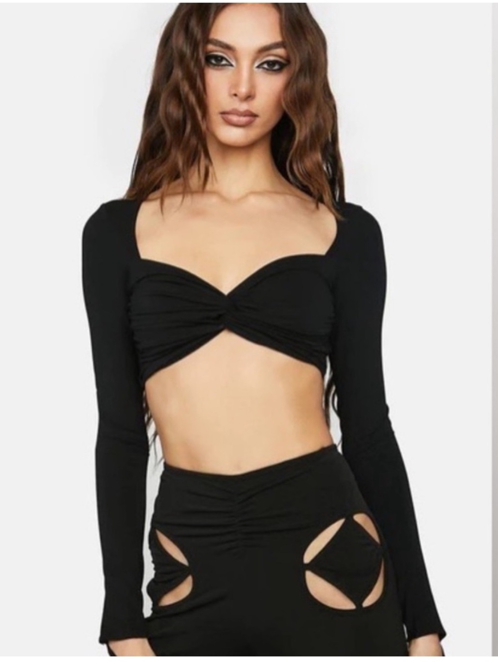 brand new the kript long sleeve top black small with tags